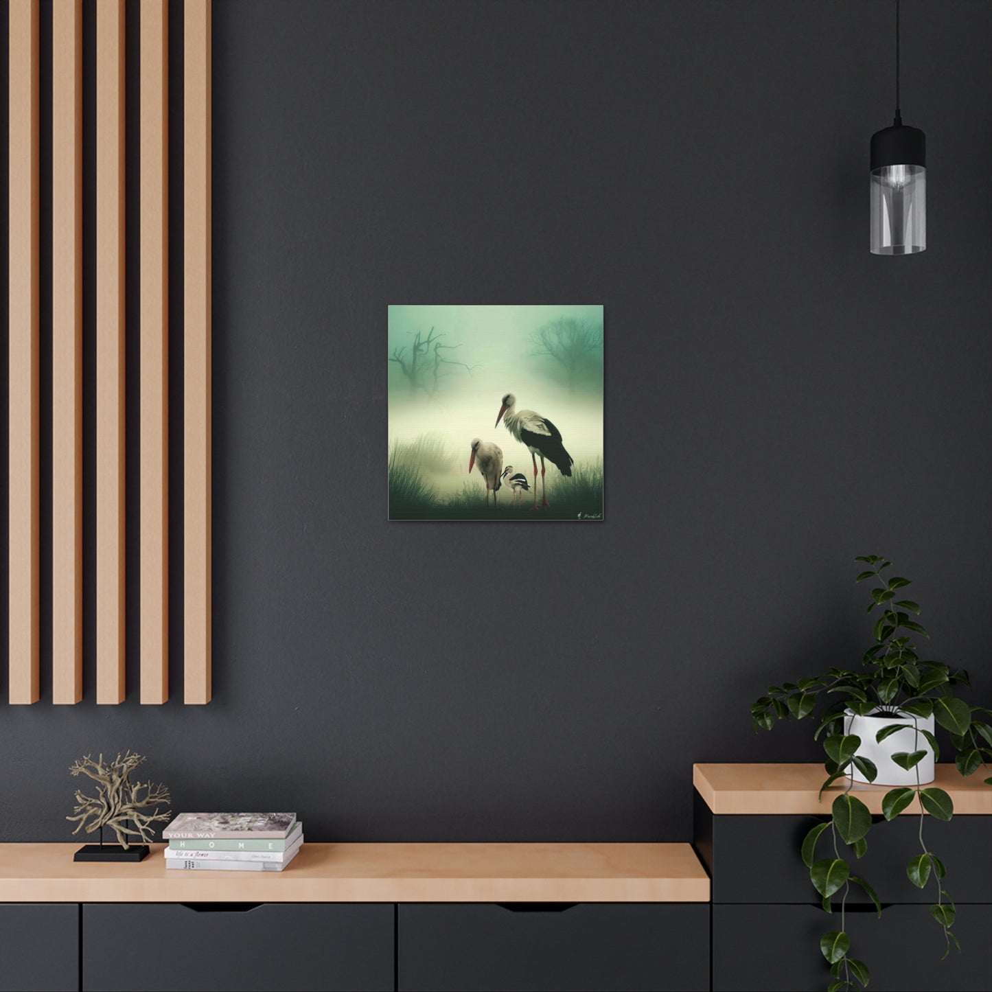 Stork Family - Canvas Gallery Wraps