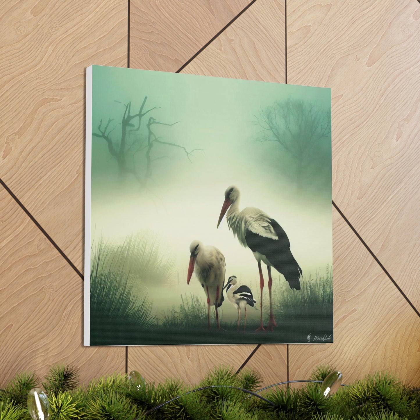 Stork Family - Canvas Gallery Wraps