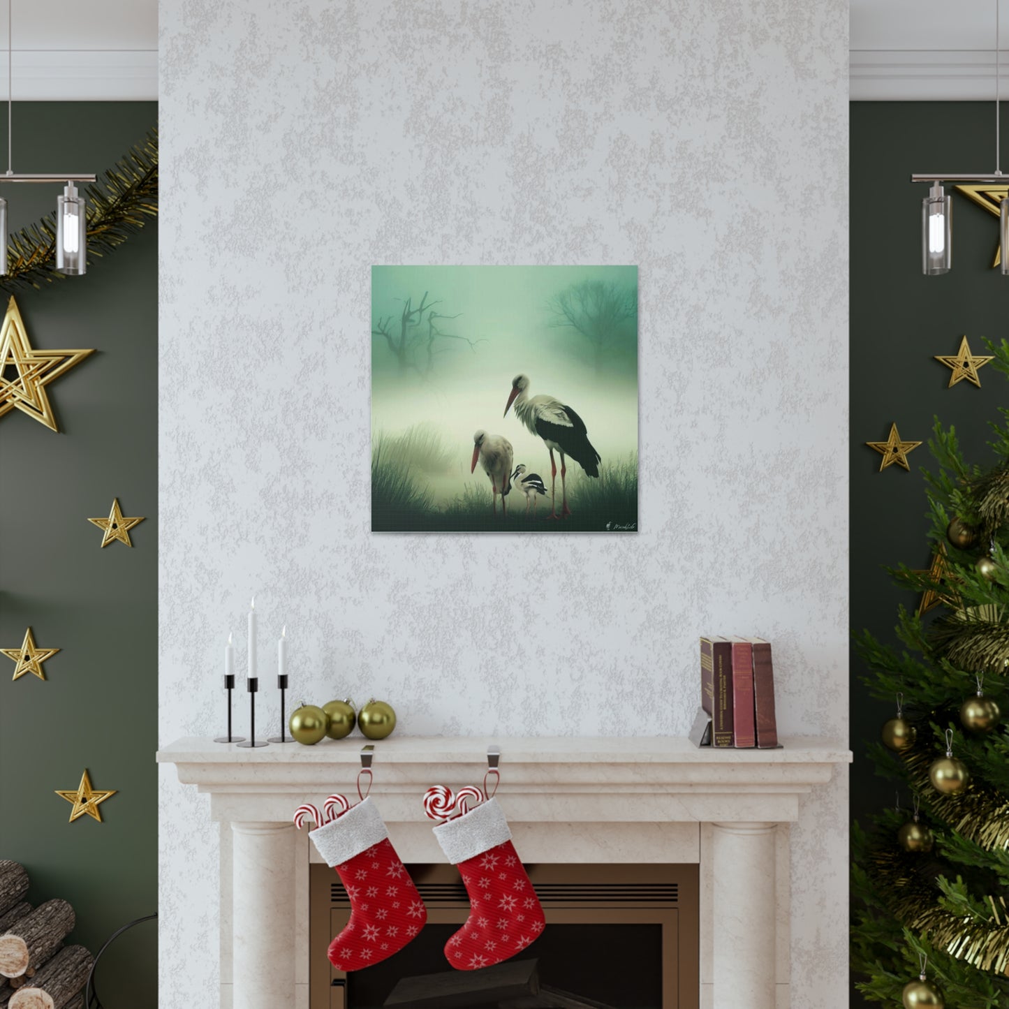 Stork Family - Canvas Gallery Wraps