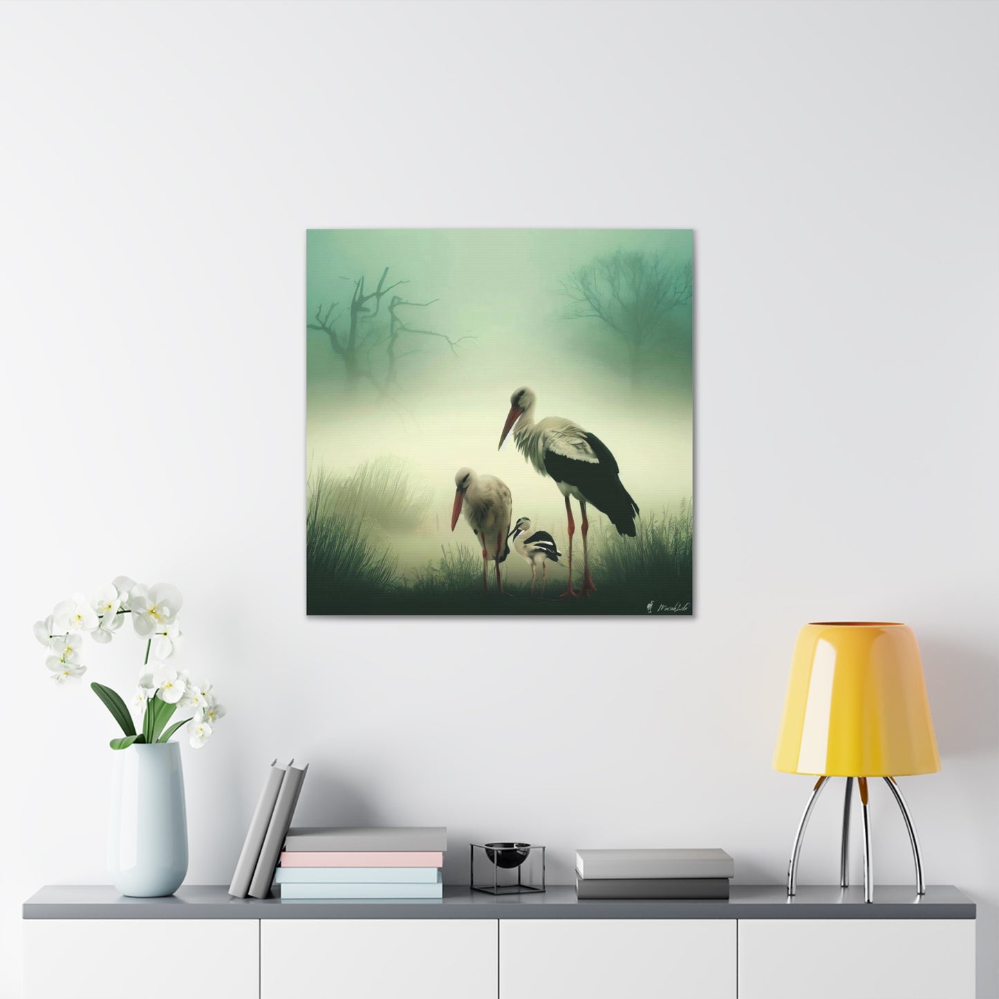 Stork Family - Canvas Gallery Wraps