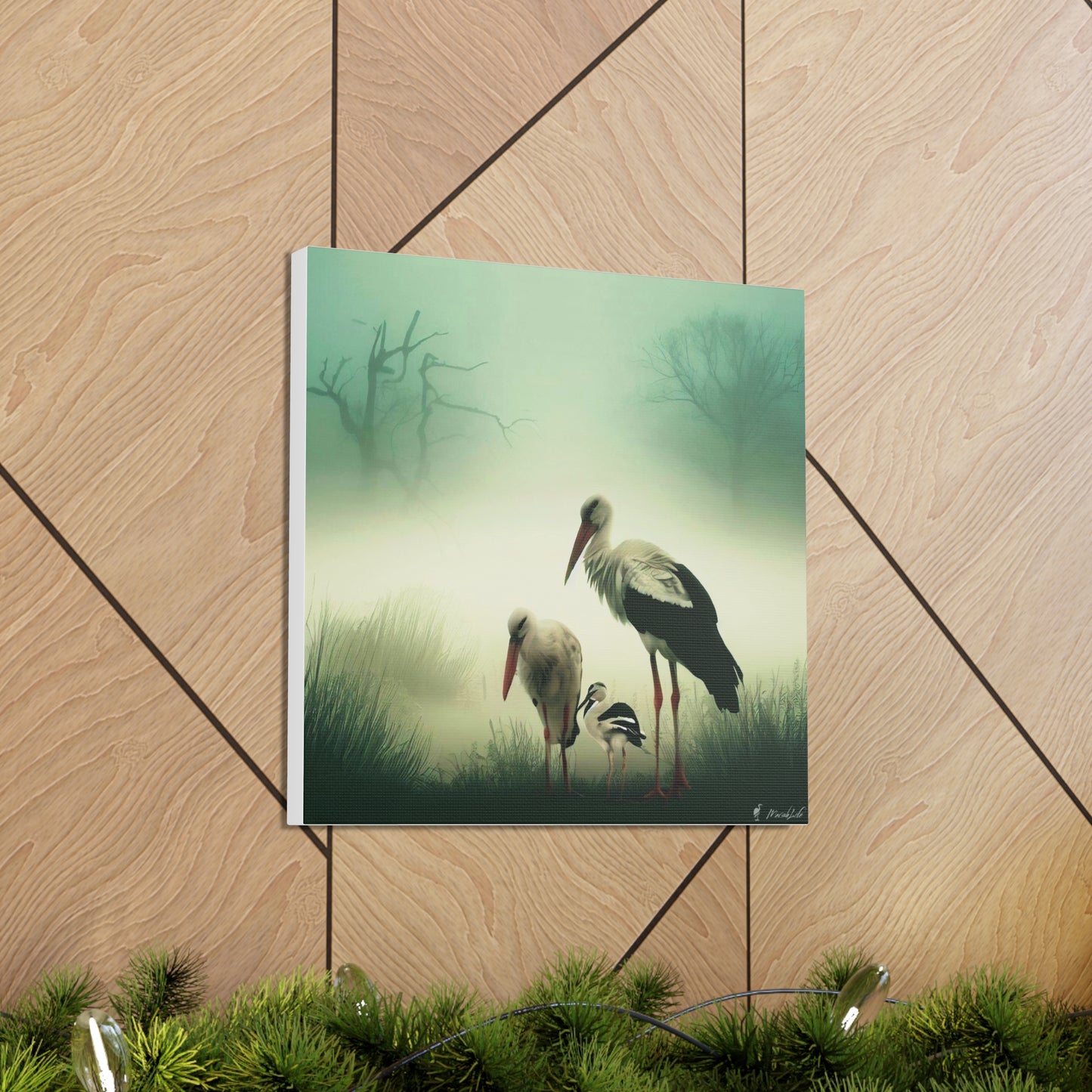 Stork Family - Canvas Gallery Wraps