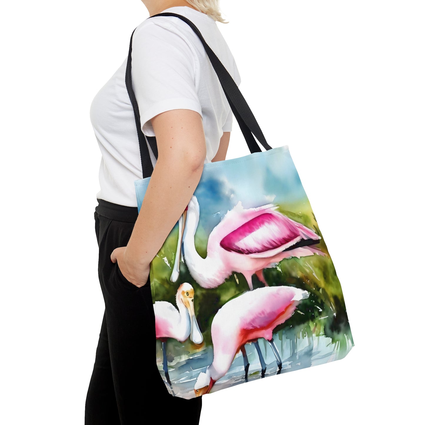 Roseate Spoonbill Tote Bag (AOP)