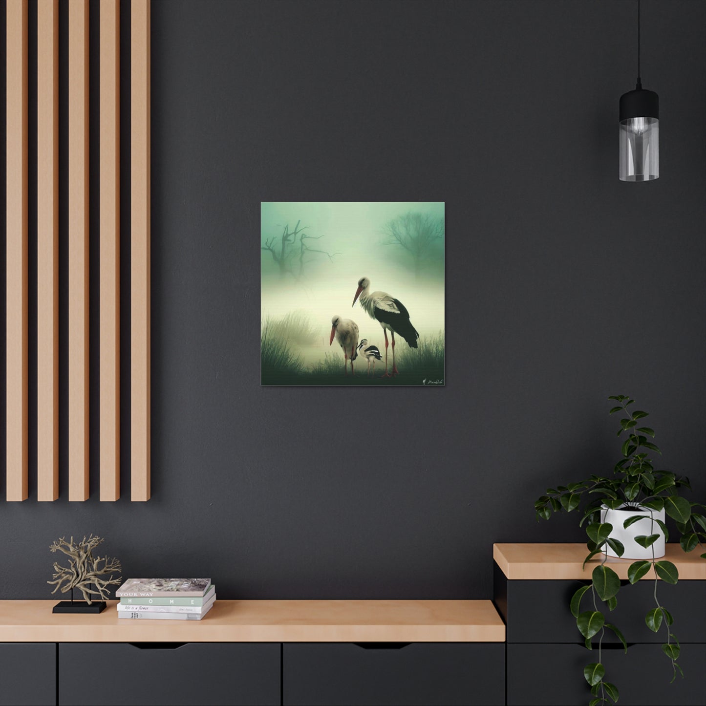 Stork Family - Canvas Gallery Wraps