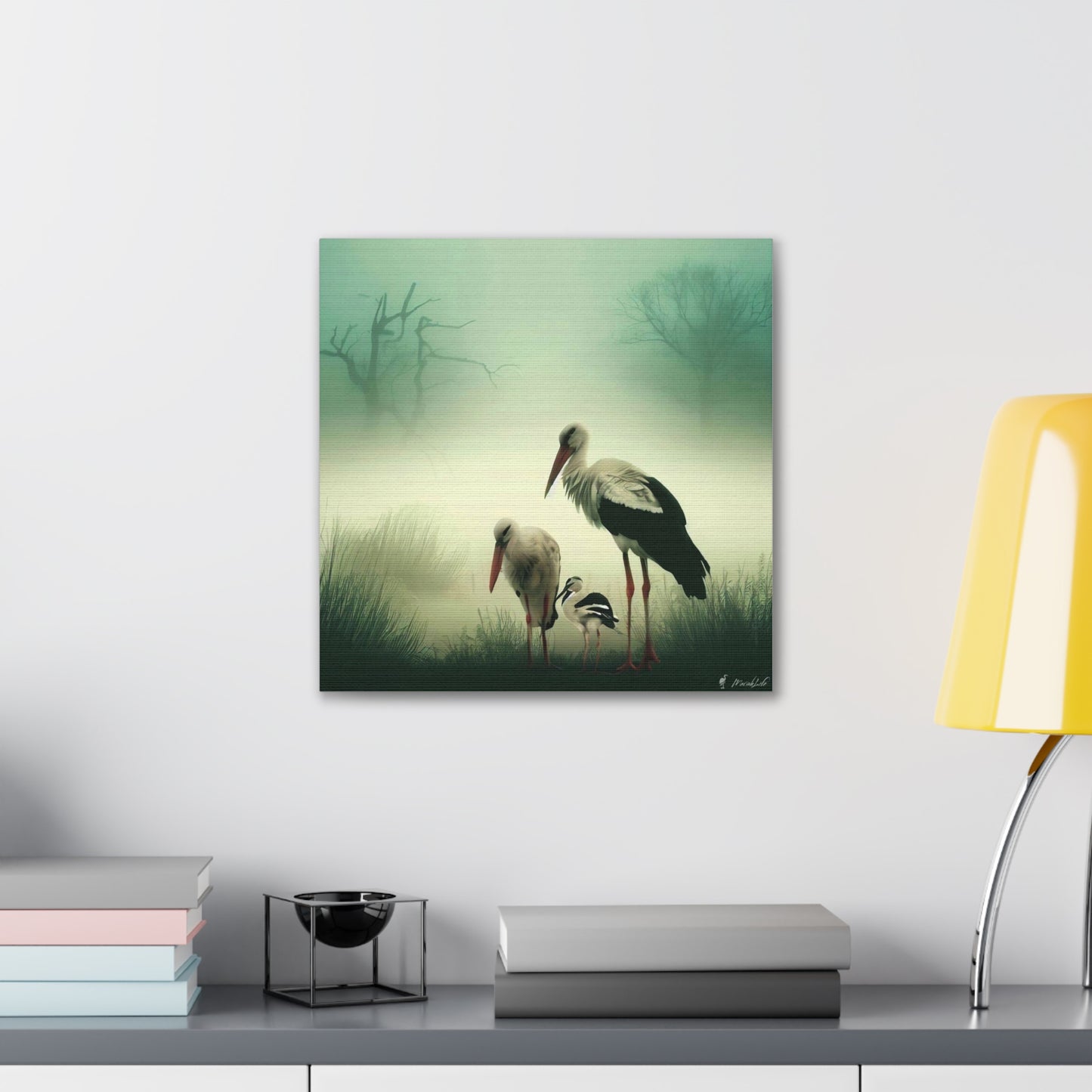 Stork Family - Canvas Gallery Wraps