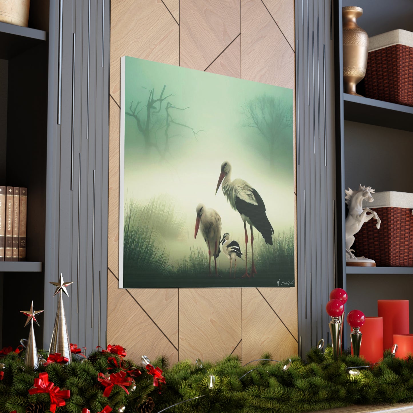 Stork Family - Canvas Gallery Wraps