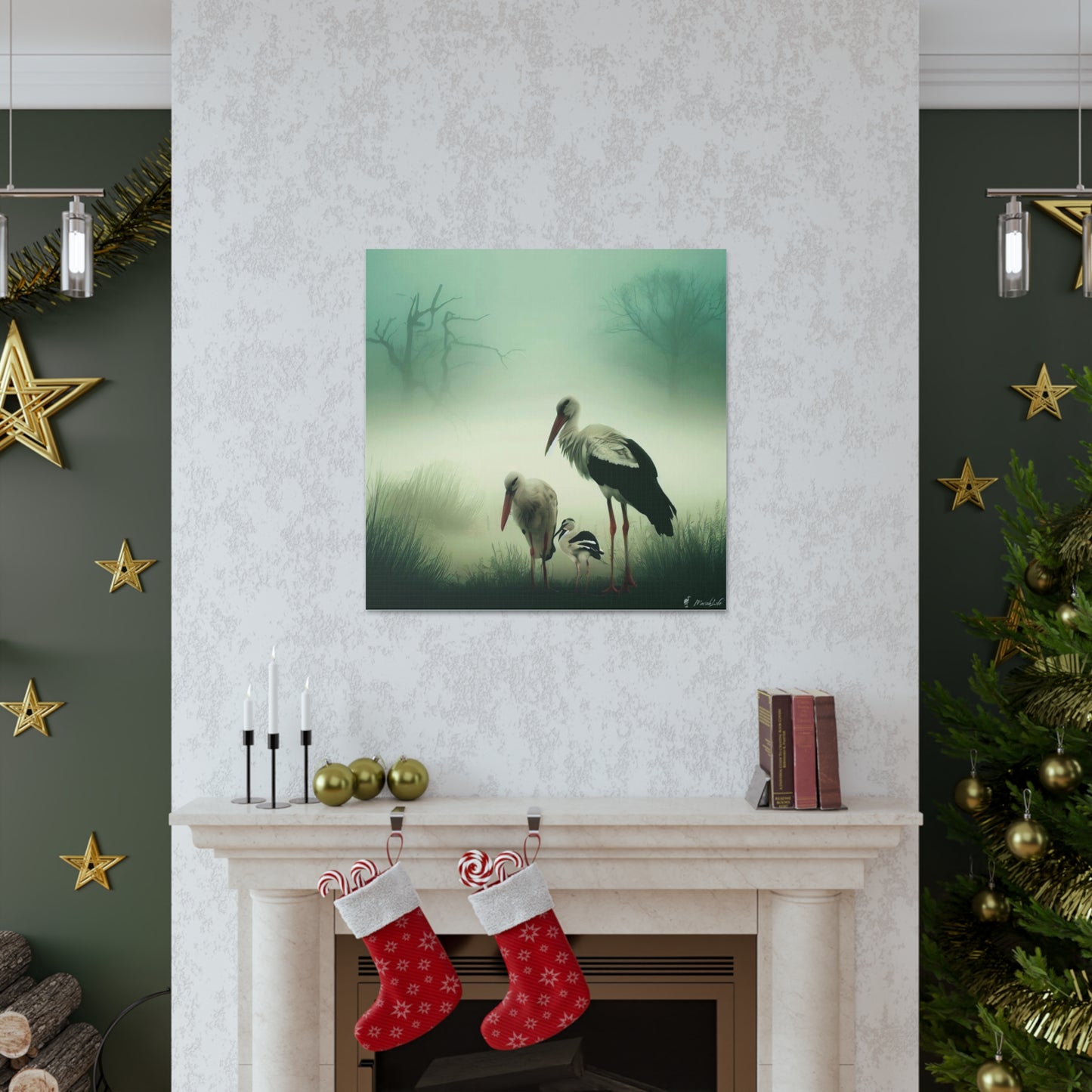 Stork Family - Canvas Gallery Wraps