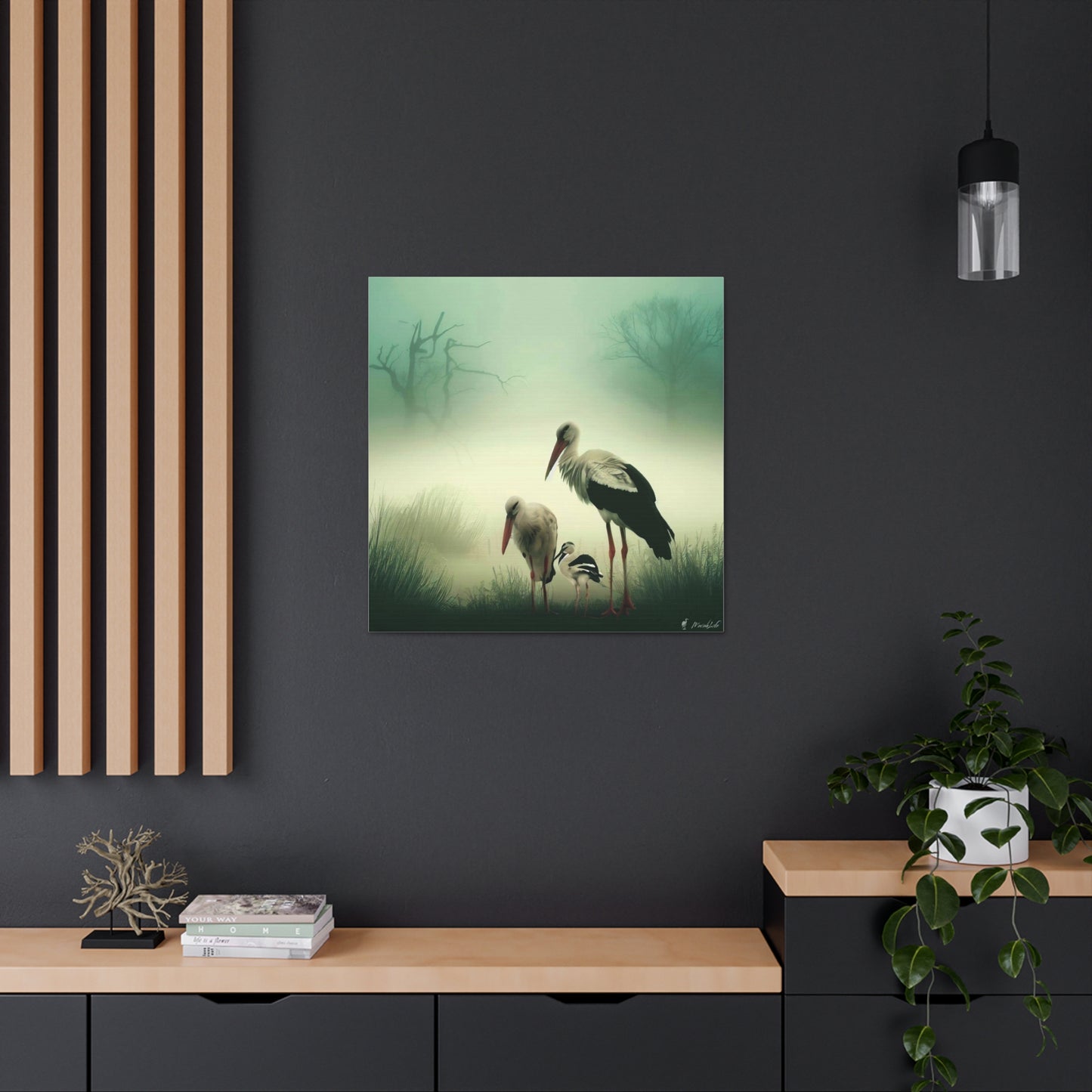 Stork Family - Canvas Gallery Wraps