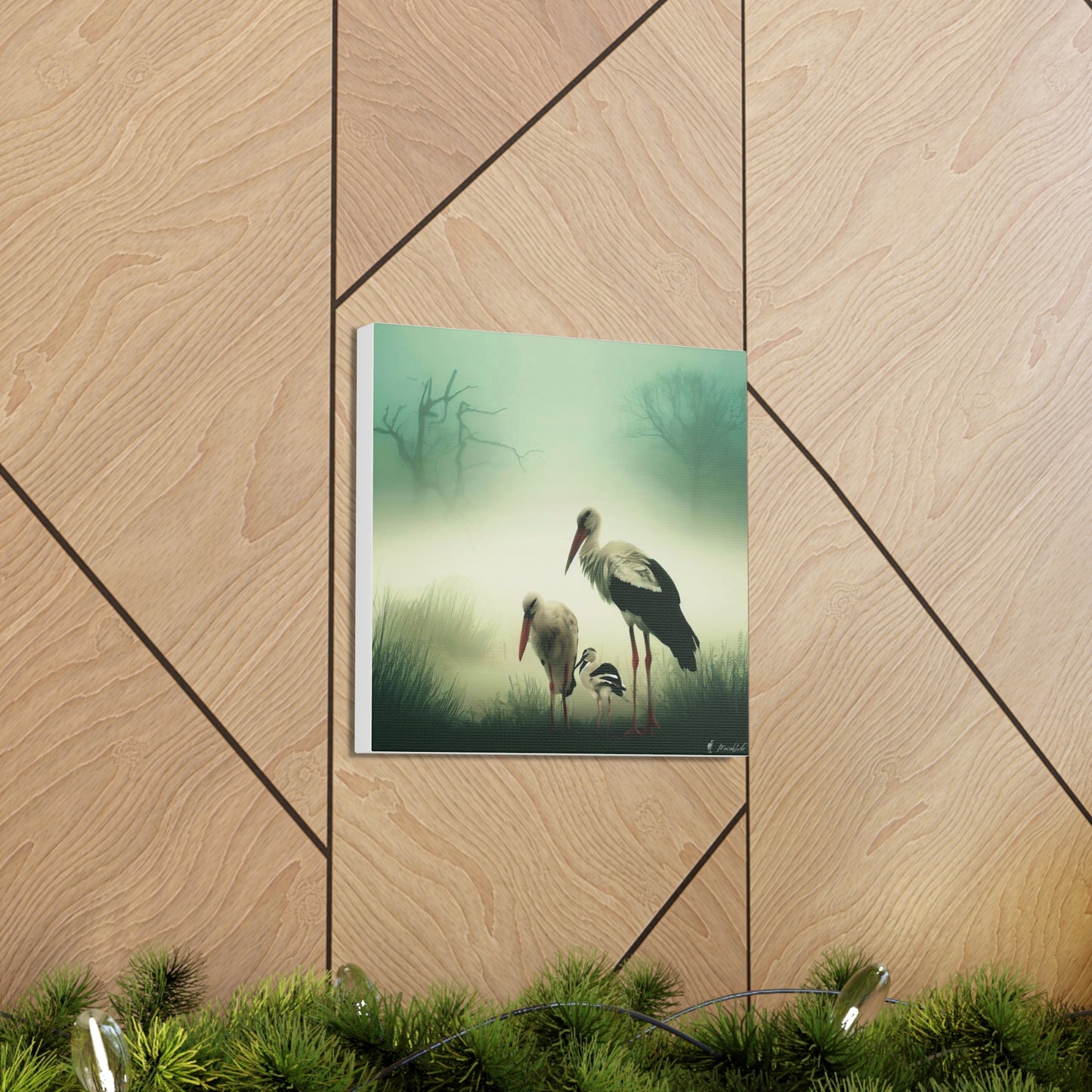 Stork Family - Canvas Gallery Wraps