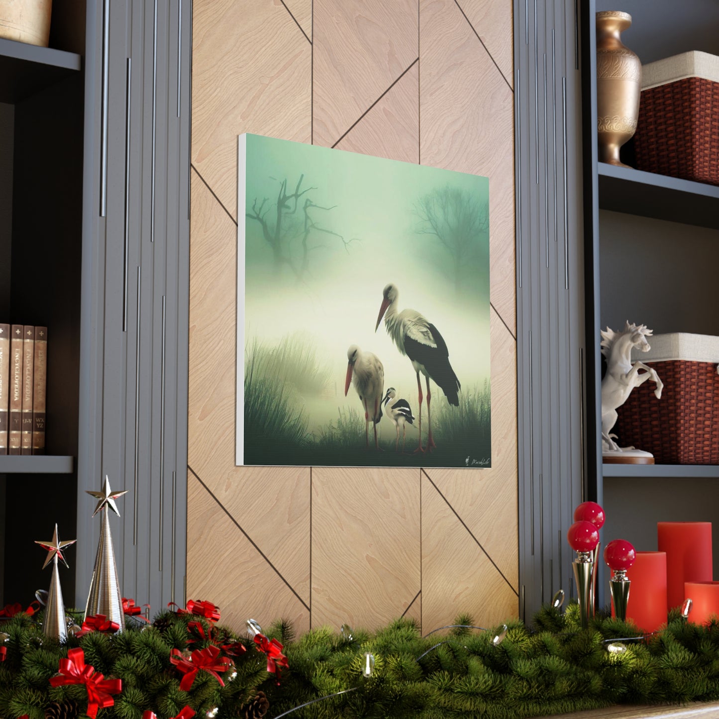 Stork Family - Canvas Gallery Wraps