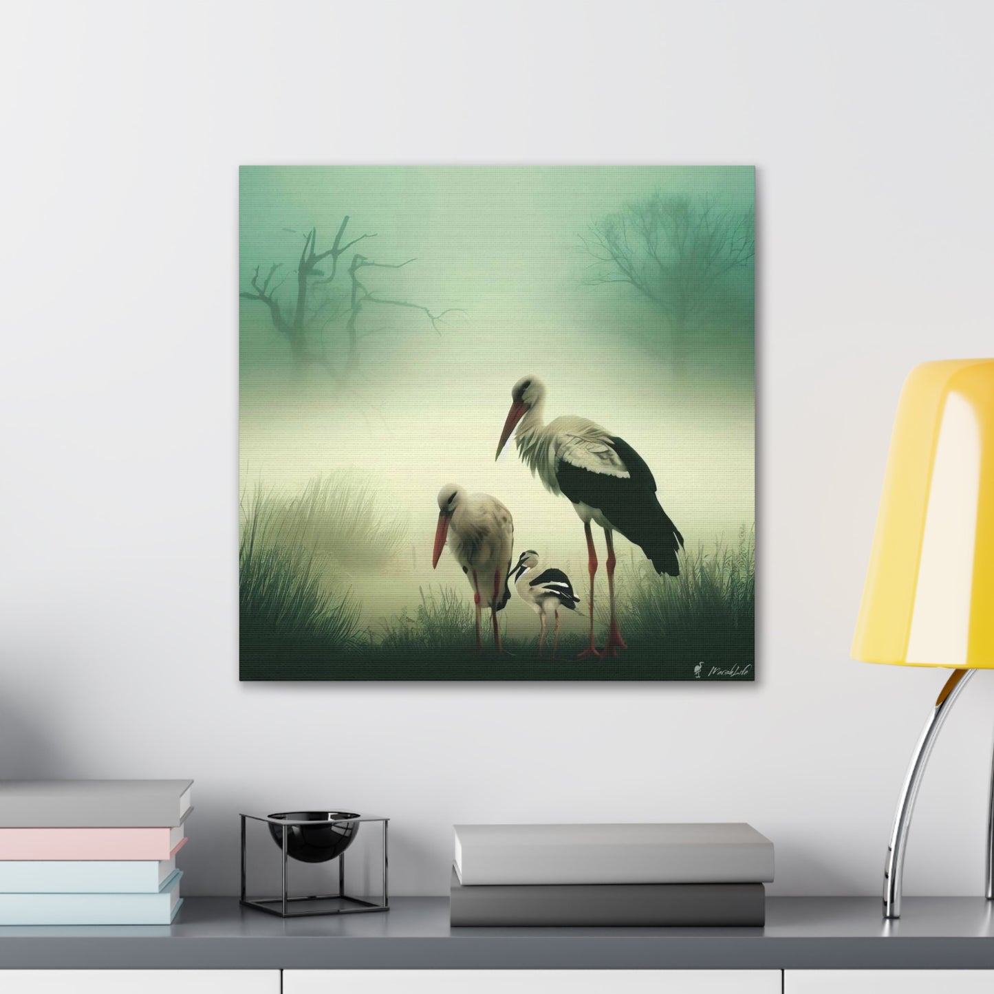 Stork Family - Canvas Gallery Wraps