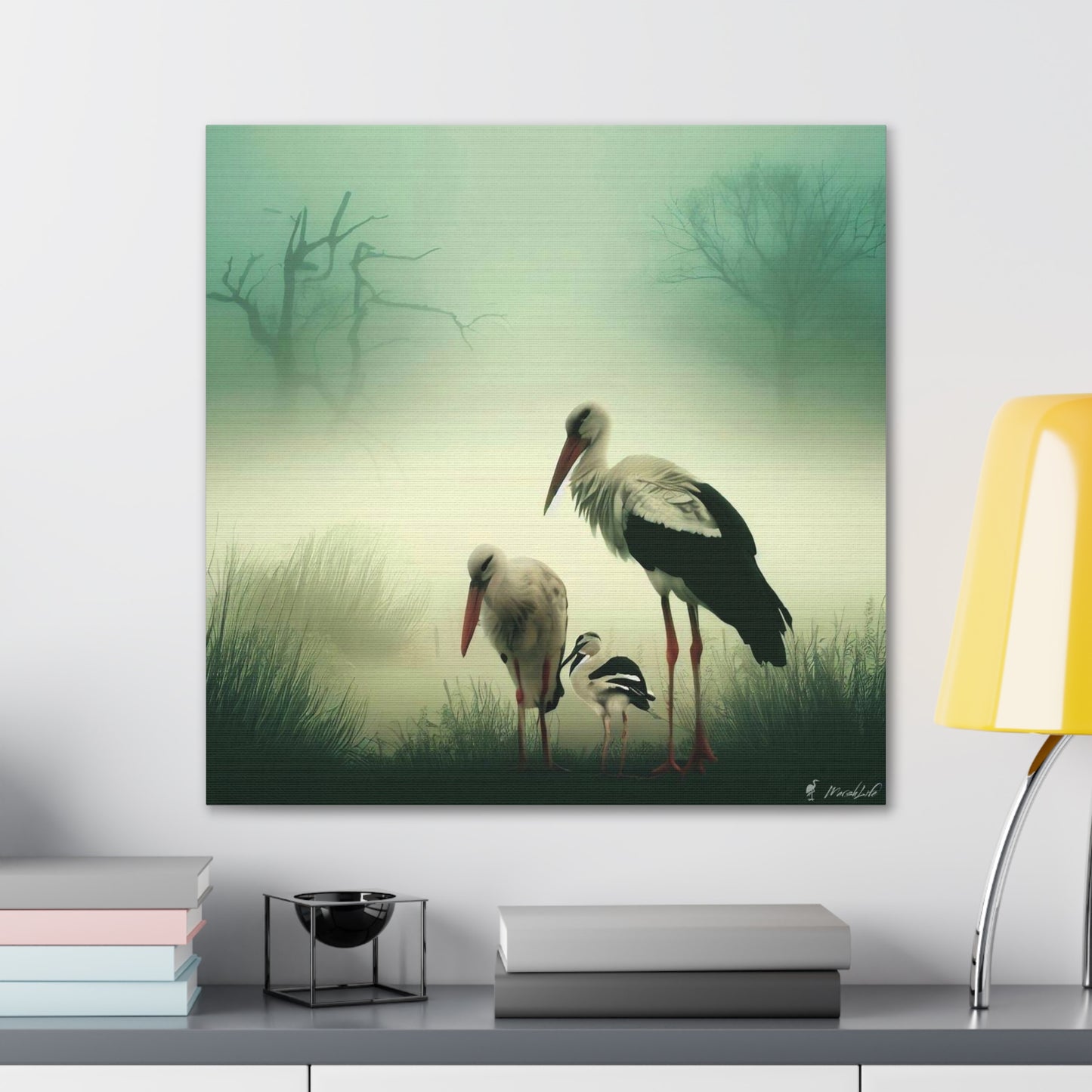 Stork Family - Canvas Gallery Wraps