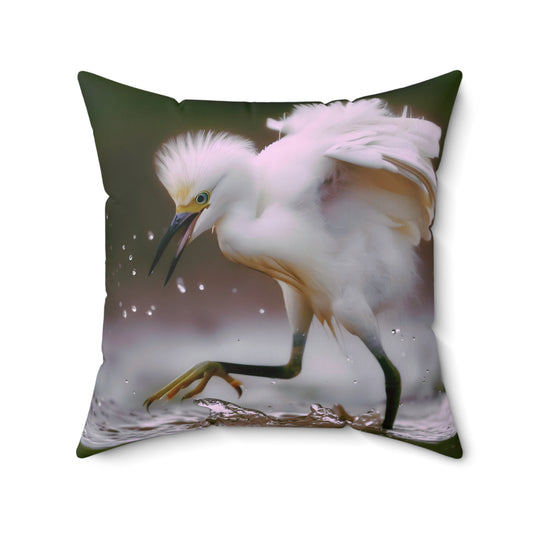 Splish Splash - Spun Polyester Square Pillow