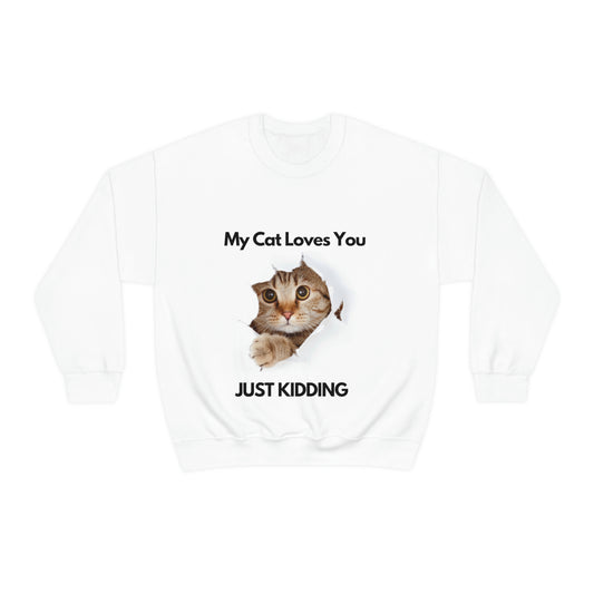 Unisex Heavy Blend™ Crewneck Sweatshirt - My Cat Loves You